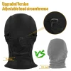 onetigris cagoule en maille, masque tactique ninja avec protection complète du visage pour l'extérieur