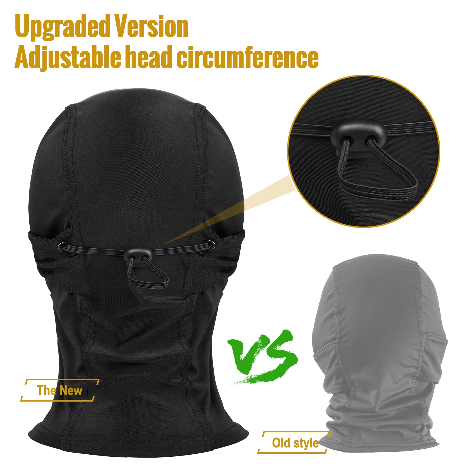 onetigris cagoule en maille, masque tactique ninja avec protection complète du visage pour l'extérieur onetigris cagoule en maille, masque tactique ninja avec protection complète du visage pour l'extérieur