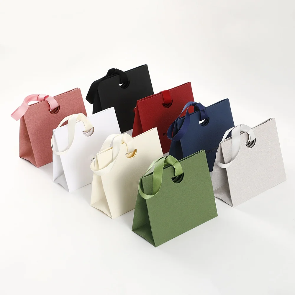 Sacs cadeaux avec poignées en papier, sac à main avec ruban à nœud, emballage de bijoux, anniversaire, mariage, remise de diplôme, célébration, emballage cadeau Sacs cadeaux avec poignées en papier, sac à main avec ruban à nœud, emballage de bijoux, anniversaire, mariage, remise de diplôme, célébration, emballage cadeau