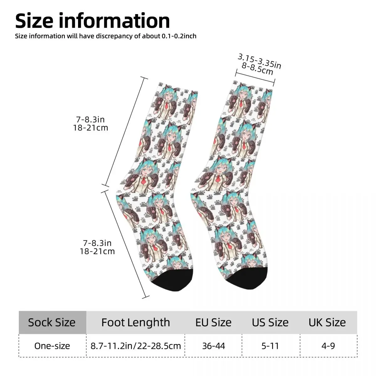 hatsune miku nekko kawaii chaussettes harajuku bas de haute qualité toutes saisons chaussettes longues accessoires pour cadeaux homme femme hatsune miku nekko kawaii chaussettes harajuku bas de haute qualité toutes saisons chaussettes longues accessoires pour cadeaux homme femme