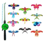 1 ensemble de cerf-volant papillon et aigle de dessin animé pour enfants, ficelle de 164 pieds/50m avec poignée, jouet de cerf-volant volant d’été en plein air pour enfants 1 ensemble de cerf-volant papillon et aigle de dessin animé pour enfants, ficelle de 164 pieds/50m avec poignée, jouet de cerf-volant volant d’été en plein air pour enfants