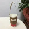 sac en toile de protection de l'environnement, ensemble de tasses à cliquets universels, sac à thé au lait décontracté, porte gobelet, accessoires de tasse