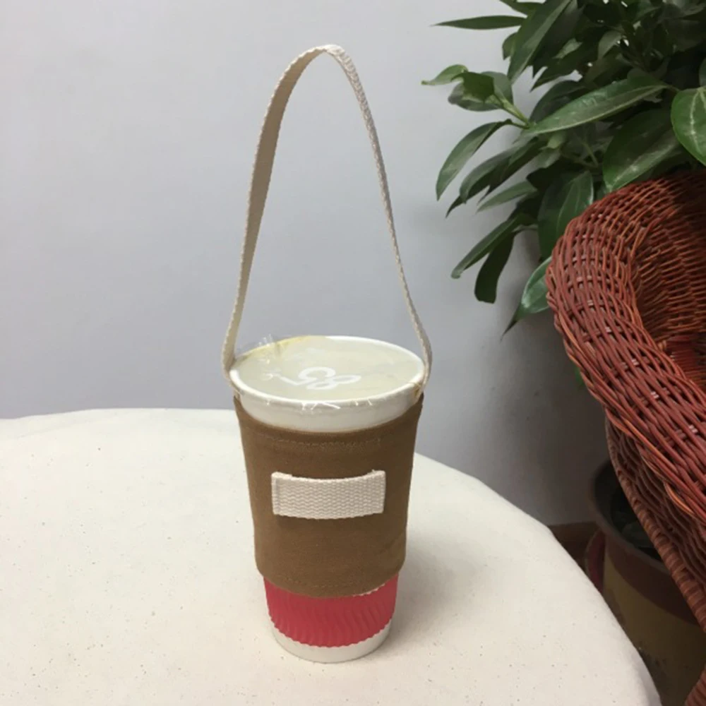 sac en toile de protection de l'environnement, ensemble de tasses à cliquets universels, sac à thé au lait décontracté, porte gobelet, accessoires de tasse sac en toile de protection de l'environnement, ensemble de tasses à cliquets universels, sac à thé au lait décontracté, porte gobelet, accessoires de tasse