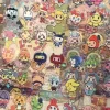 8 pièces japonais anime tamagotchi style pixel graph coupe film autocollant bureau coque de téléphone décoration compte à main bricolage accessoire jouet