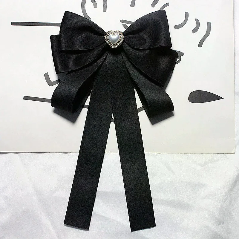 chemise nœud broche cravate femme noir collège étudiant école uniforme remise des diplômes tempérament collier broche chemise nœud broche cravate femme noir collège étudiant école uniforme remise des diplômes tempérament collier broche