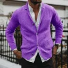 cardigan pull personnalisable pour hommes, pour l'automne et l'hiver, col en v, manches longues, manteau tricoté avec poches, hauts personnalisés