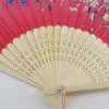 soie art artisanat japonais pliant bambou à main à main ventilateur de fleur photo accessoire outil danse à main éventail en soie pliant ventilateur