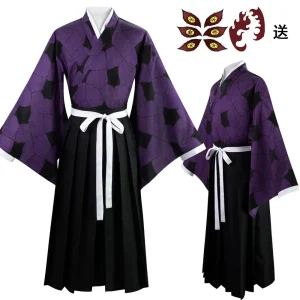 Ghost Slayer Blade: costume de cosplay Black Death Mou, kimono Yuzuru Yukata, costume de performance sur scène cosplay