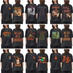Washed Vintage The Life of A Showgirl Album 2025 T-shirt Men Women Fashion Pop Music T-shirts Unisex Casual Oversized T Shirts
