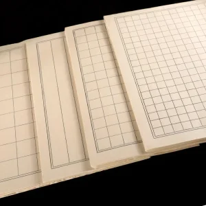 Pinceau en papier Xuan pour l’écriture antique, papier de riz à moitié mûr, petite jetée régulière, calligraphie de style chinois, pratique nous-mêmes Pinceau en papier Xuan pour l’écriture antique, papier de riz à moitié mûr, petite jetée régulière, calligraphie de style chinois, pratique nous-mêmes