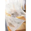 rideaux occultants nordiques pour salon, feuille imprimée, épais, fenêtre pour chambre à coucher, stores de cuisine, drapés en tulle et rideaux