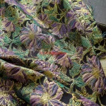 Tissu Jacquard à fleurs en soie dorée, 1 mètre, à la mode, pour robe, jupe, sac, tissu à coudre décoratif Tissu Jacquard à fleurs en soie dorée, 1 mètre, à la mode, pour robe, jupe, sac, tissu à coudre décoratif