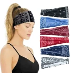 Boho bandeaux Paisley bandes de cheveux noué Turban bandeau extensible torsion bandeau rayure tissu bandeaux pour femmes et filles Boho bandeaux Paisley bandes de cheveux noué Turban bandeau extensible torsion bandeau rayure tissu bandeaux pour femmes et filles