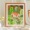kit d'aiguilles de poinçonnage pour broderie, peinture décorative, ensemble de matériaux de bricolage, kit de points de croix d'art artisanal, cadeaux de décoration pour la maison