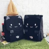 sac de livre grande capacité chat 3d japonais, sac à dos fille dessin animé, sacs à dos pour femmes