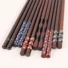 vaisselle de cuisine japonaise en bois naturel, durable, fait à la main à la maison, sushi baguettes outils de cuisine baguettes en bois