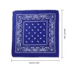 foulard bandana unisexe, hip hop noir, bandeau de cheveux, Écharpe de cou, dehors, sauna, enveloppe de poignet, foulards carrés imprimés, mouchoir