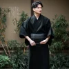 kimono samouraï traditionnel japonais pour homme, robe de bain, style hekoobi adt, vêtement de sauna, longue ceinture, en coton