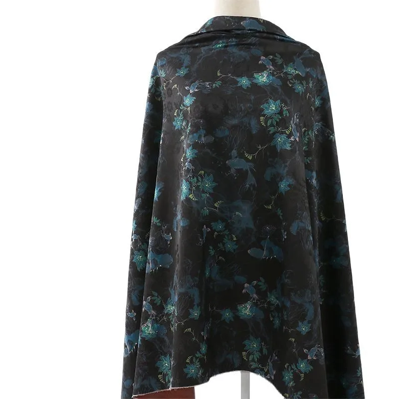 tissu à fleurs jacquard robuste cheongsam hanfu, tissu pour vêtements, style ethnique, tissu floral de style national tissu à fleurs jacquard robuste cheongsam hanfu, tissu pour vêtements, style ethnique, tissu floral de style national