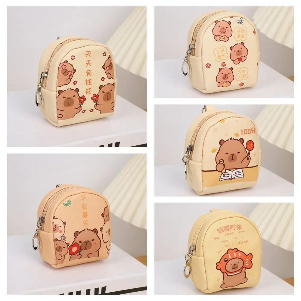 mignon petit capybara porte monnaie pu japonais dessin animé en cuir portefeuille fermeture éclair étanche écouteur sac de rangement shool mignon petit capybara porte monnaie pu japonais dessin animé en cuir portefeuille fermeture éclair étanche écouteur sac de rangement shool