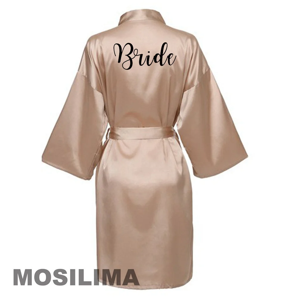 peignoir de demoiselle d'honneur en satin, kimono de ixde mariage, pour Équipe de la mariée, éventuelles 601 peignoir de demoiselle d'honneur en satin, kimono de ixde mariage, pour Équipe de la mariée, éventuelles 601