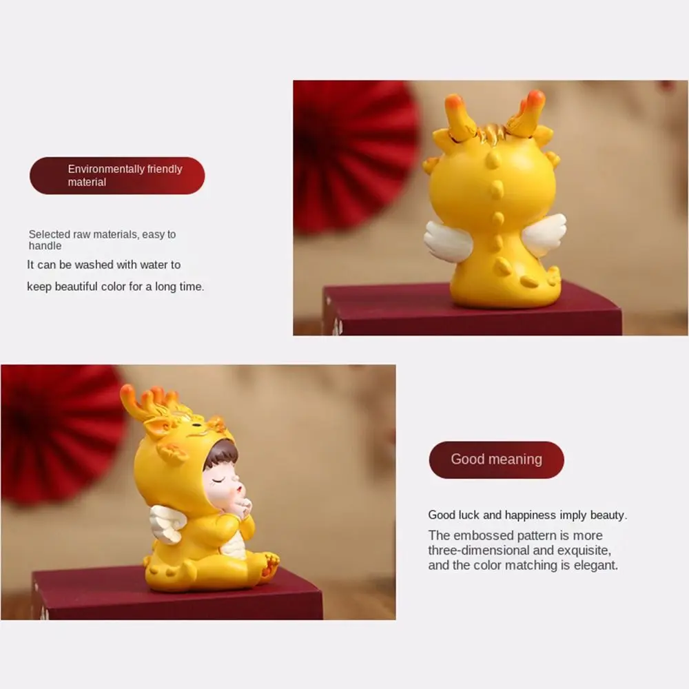 kwaii résine dragon bébé ornement dessin animé chinois zodiaque dragon statue mignon délicat dragon figurine cadeau kwaii résine dragon bébé ornement dessin animé chinois zodiaque dragon statue mignon délicat dragon figurine cadeau