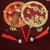 Éventail de groupe de mariée style ancien mariée xiuhe ventilateur festif produit fini main tenant ventilateur xiuhe vêtements ventilateur tuan ventilateur rond