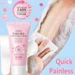 Sakura crème d’épilation rapide indolore inhibiteur de croissance des cheveux bras aisselles jambes zones intimes dépilatoire Permanent pour hommes femme Sakura crème d’épilation rapide indolore inhibiteur de croissance des cheveux bras aisselles jambes zones intimes dépilatoire Permanent pour hommes femme