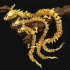 Statue de Dragon en alliage 3D pouvant tourner, décoration d&rsquo;art et d&rsquo;artisanat de table, cadeau créatif, jouet pour enfants
