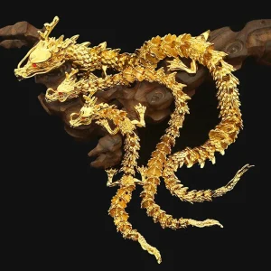 Statue de Dragon en alliage 3D pouvant tourner, décoration d&rsquo;art et d&rsquo;artisanat de table, cadeau créatif, jouet pour enfants