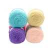 fil à touffeter solide, 6 rouleaux/ensemble 200m, 8 brins, fil de coton pour pistolet à touffeter, tissu de moine, fil à tricoter 24 couleurs, broderie poke
