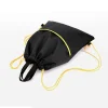 Sac en Nylon imperméable à fermeture à cordon, matériau en Nylon, Design Portable, sac à cordon, Construction légère, deux poches