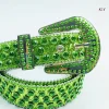 sangle de taille cloutée entièrement en diamant pour hommes et femmes, ceinture d'été, environnement kendning, robe en jean luxueuse