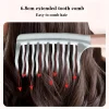 peignes à cheveux à double dents larges, idéaux pour les boucles longues et les styles volumineux, gestion des cheveux bouclés et massage à domicile, soins capillaires élégants, 1 pièce