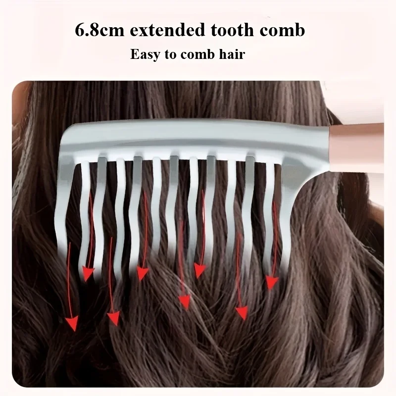 peignes à cheveux à double dents larges, idéaux pour les boucles longues et les styles volumineux, gestion des cheveux bouclés et massage à domicile, soins capillaires élégants, 1 pièce peignes à cheveux à double dents larges, idéaux pour les boucles longues et les styles volumineux, gestion des cheveux bouclés et massage à domicile, soins capillaires élégants, 1 pièce