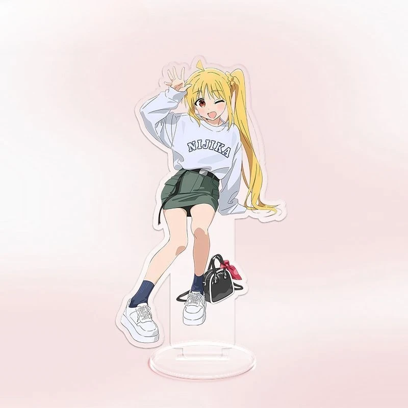 bocchi le rocher! support en acrylique pour figurine gotoh hitori ijichi nijika, mode périphérique, personnalité délicate, ornement de bureau bocchi le rocher! support en acrylique pour figurine gotoh hitori ijichi nijika, mode périphérique, personnalité délicate, ornement de bureau