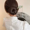 bâton de cheveux à pampilles de style chinois, épingle à cheveux en bambou florale pour hanfu, accessoires pour cheveux vintage élégants, épingles à cheveux traditionnelles pour femmes