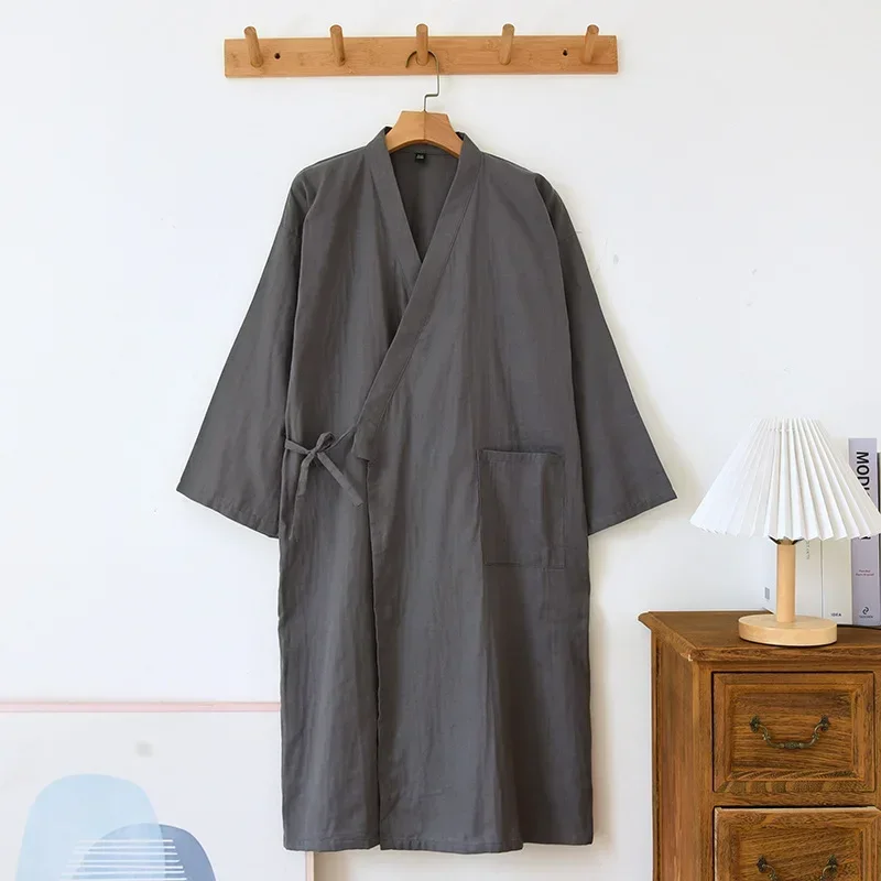 robes kimono en coton pour couple, vêtements de maison, coupe ample, demi manches, peignoir, pyjama, vêtements pour femmes, été robes kimono en coton pour couple, vêtements de maison, coupe ample, demi manches, peignoir, pyjama, vêtements pour femmes, été