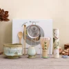 ensemble matcha japonais, outils de préparation du thé, bol en céramique, fouet cuillère à café, kit complet pour les amateurs de thé, collection d'accessoires premium 8 pièces
