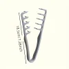 peigne à cheveux unisexe avec volume de racine, peigne coiffant pliable en plastique avec dents texturées, série japonaise coréenne, 1 pièce/2 pièces