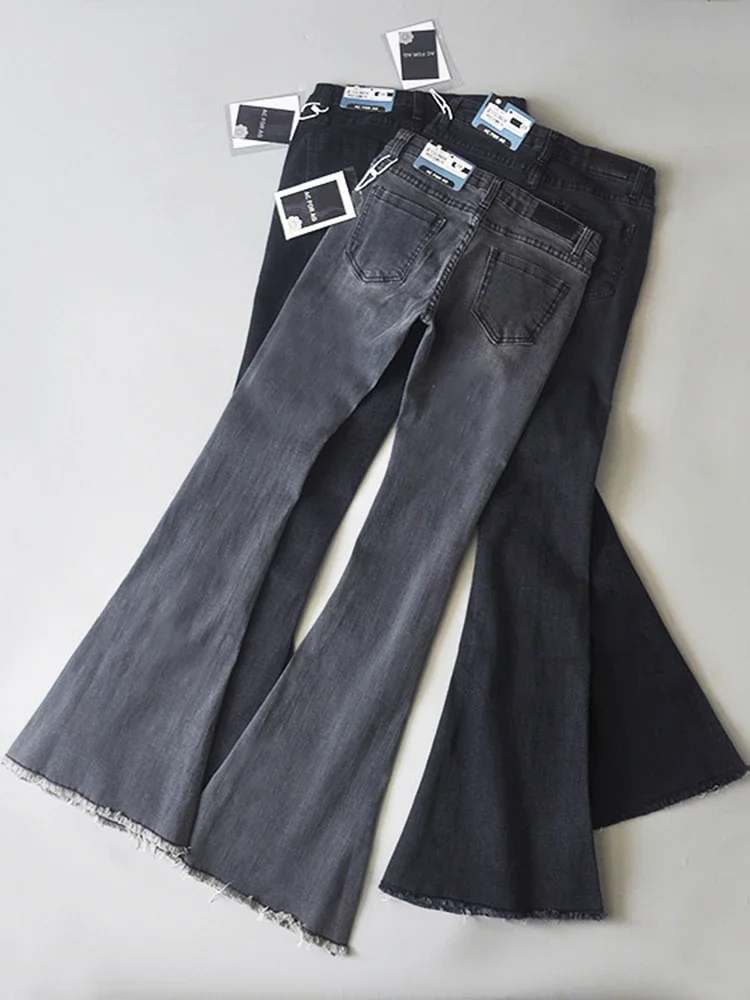 taruxy jean rétro taille basse bleu pour femme, pantalon Évasé basique, slim fit, décontracté, rue, Été 2025 taruxy jean rétro taille basse bleu pour femme, pantalon Évasé basique, slim fit, décontracté, rue, Été 2025