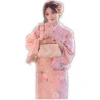 kimono japonais à fleurs violettes pour femmes, style japonais, version améliorée, yukata, vêtements photo de localisation pour filles mignonnes, nouvelle collection