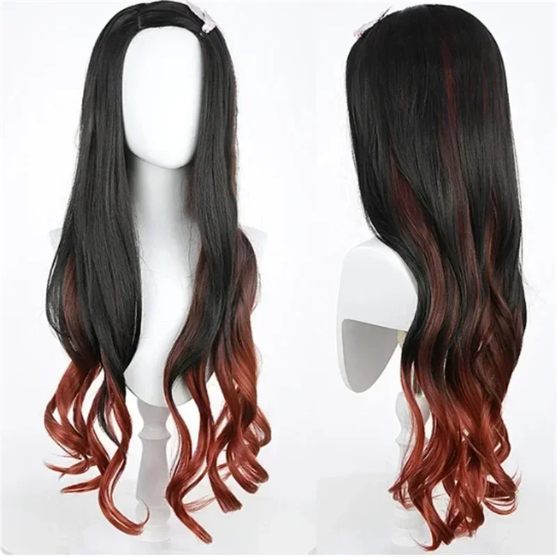 costume de cosplay nezuko pour halloween, anime demon slayer, kimono kimetsu no yaiba kamado nezuko, perruque pour femmes, 2025 costume de cosplay nezuko pour halloween, anime demon slayer, kimono kimetsu no yaiba kamado nezuko, perruque pour femmes, 2025