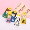 5 paires de chaussettes snoopy ensembles femmes rétro polyester coton tube bas femmes chaussettes respirant style japonais décontracté coton chaussette courte