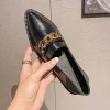 baskets décontractées en cuir véritable pour femmes, chaussures à bouche peu profonde, mocassins à bout pointu, sabots en fourrure, chaussures d'automne pour femmes