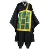 kimono noir cos juju ka anime geto suguru, costume de cosplay, uniforme geto suguru pour femmes et hommes, vêtements de fête d'halloween