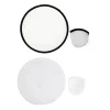 1 pièces ventilateur pliant simple performance circulaire portable rond main femme pliable blanc poche