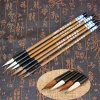 6 pièces/ensemble bambou calligraphie écriture brosse traditionnelle chinoise calligraphie écriture brosse pratique écriture brosse cheveux de loup