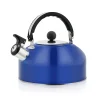 théière à poignée ergonomique en acier inoxydable, bouilloire à eau à gaz, bouilloire à sifflet pour les voyages, la randonnée, la cuisine, 3l