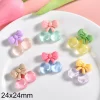cabochons à dos plat en résine pour épingle à cheveux, scrapbooking, bricolage, bijoux, artisanat, accessoires de décoration, clair, aucune fleur, 10 pièces